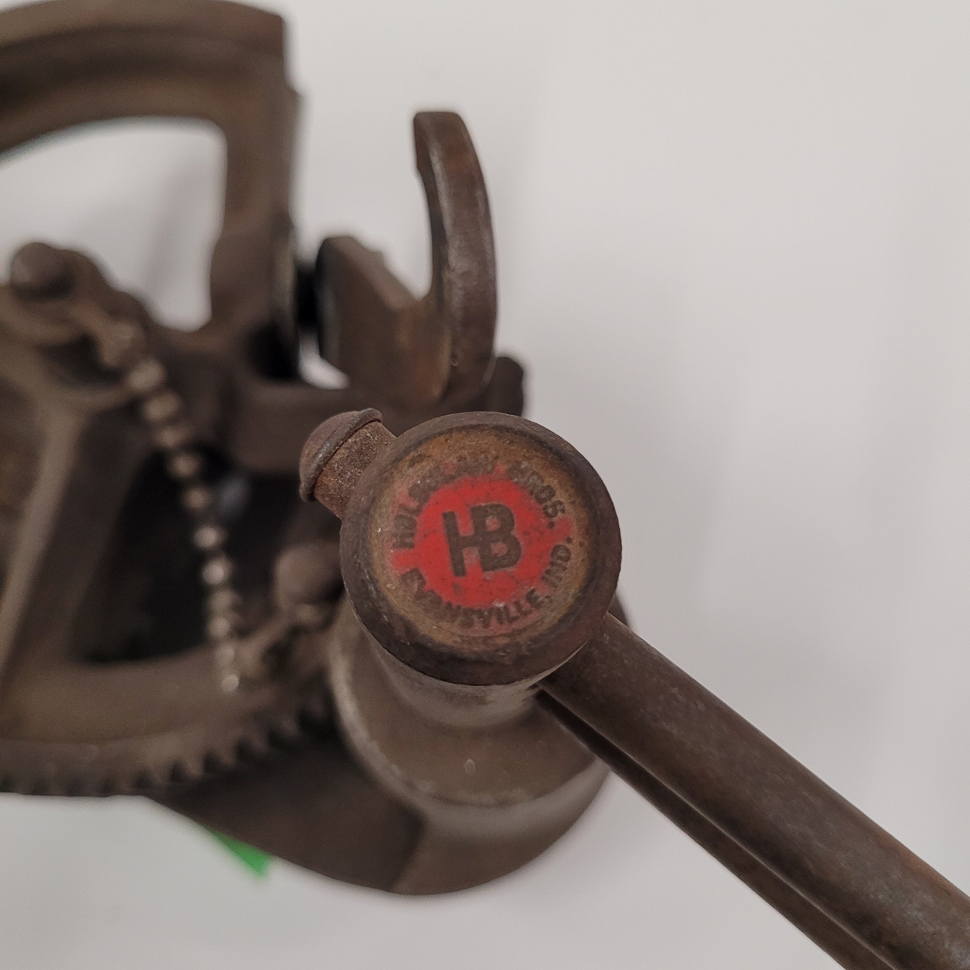 Antique Holsclaw Bros Handy 5/8" Geared Pipe Bender No 2