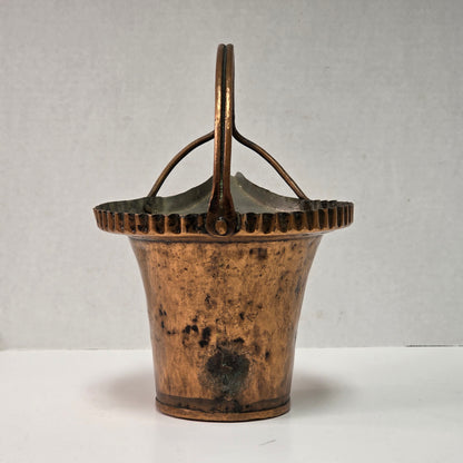 Remarkable primitive hand-forged copper vessel
