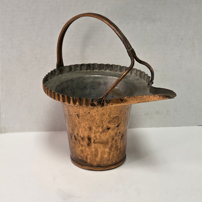 Remarkable primitive hand-forged copper vessel
