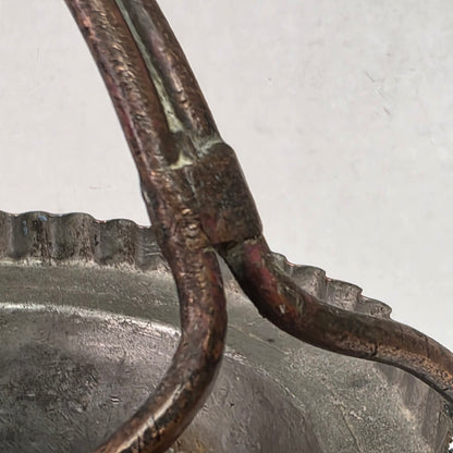 Remarkable primitive hand-forged copper vessel
