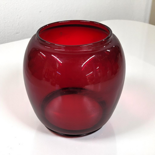4" Red Glass Replacement Globe for Barn or Railroad Lantern