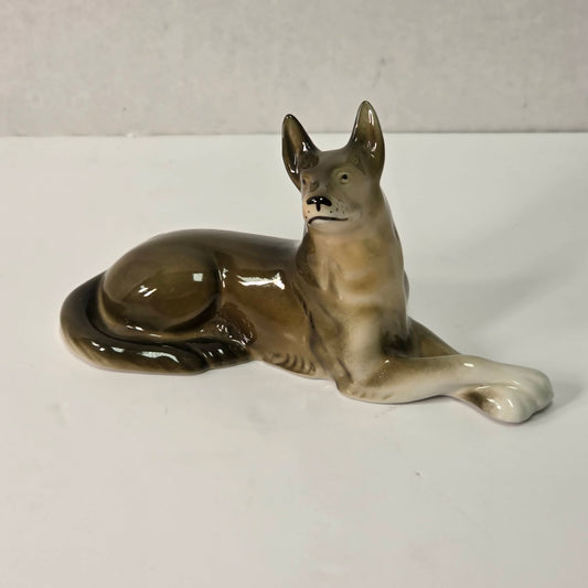 Royal Dux Bohemia German Shepherd Figurine
