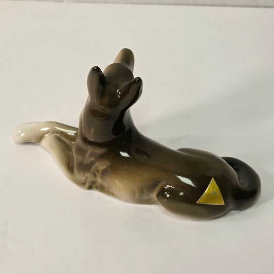 Royal Dux Bohemia German Shepherd Figurine