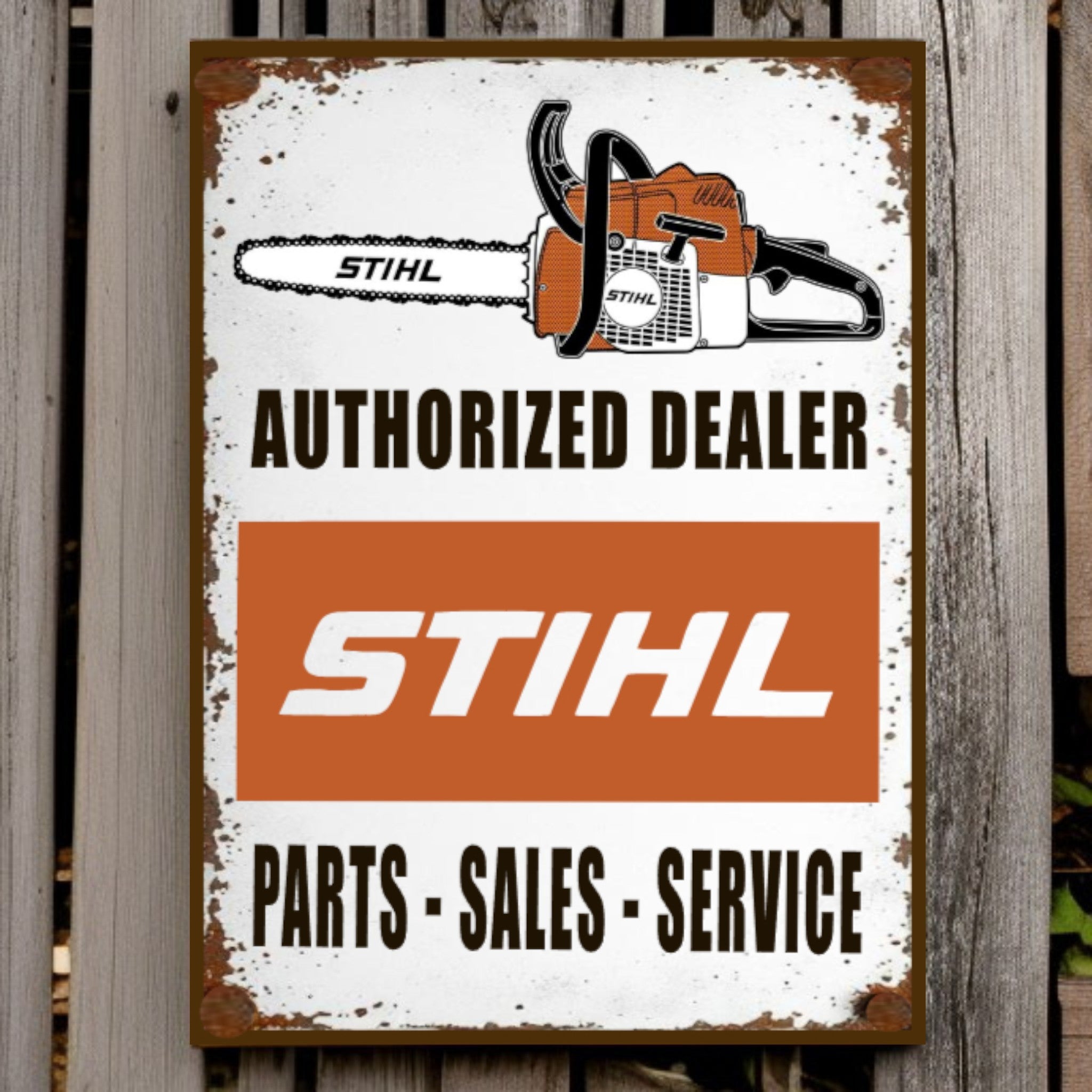 Small R Engine Shop Sign STIHL Authorized Dealer Small Engine Repair Sign | Parts, Sales & Serv ...