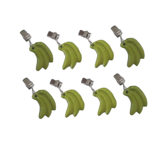 Tablecloth Clips & Weights Gold Bananas Set Of 8