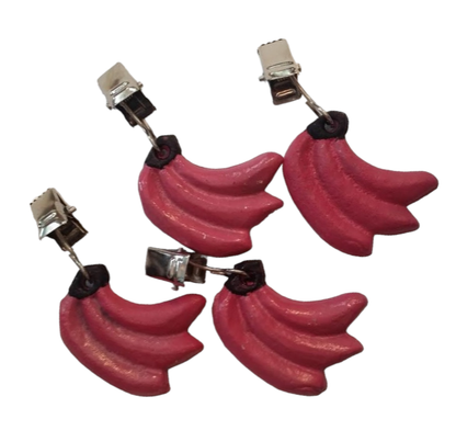 Tablecloth Clips & Weights Funky Pink Bananas