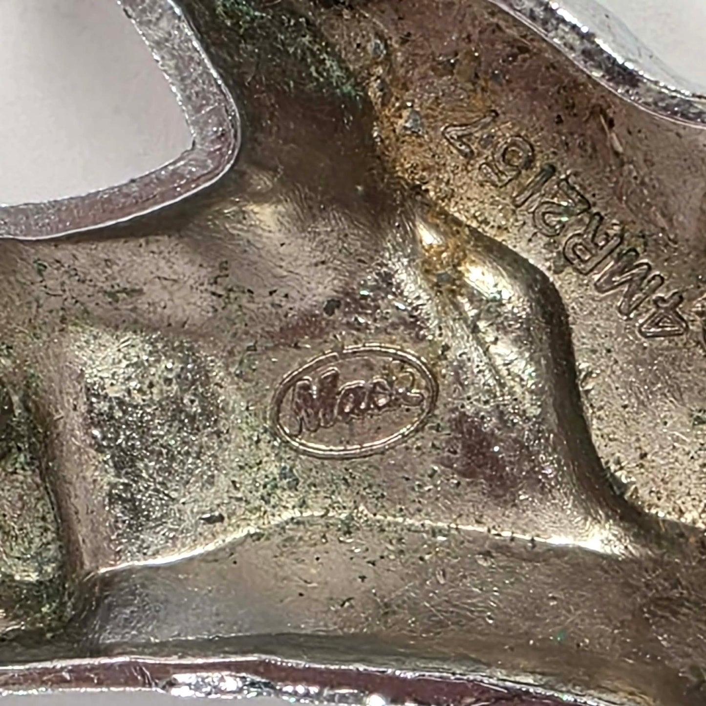 Pair of original vintage Mack truck chrome fender emblems in excellent used condition.
