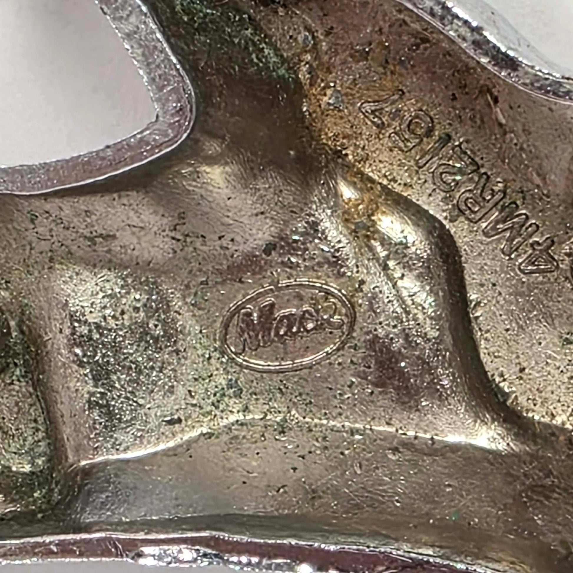 Pair of original vintage Mack truck chrome fender emblems in excellent used condition.
