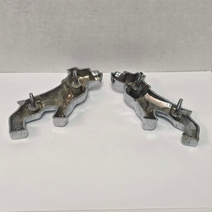 Pair of original vintage Mack truck chrome fender emblems in excellent used condition.
