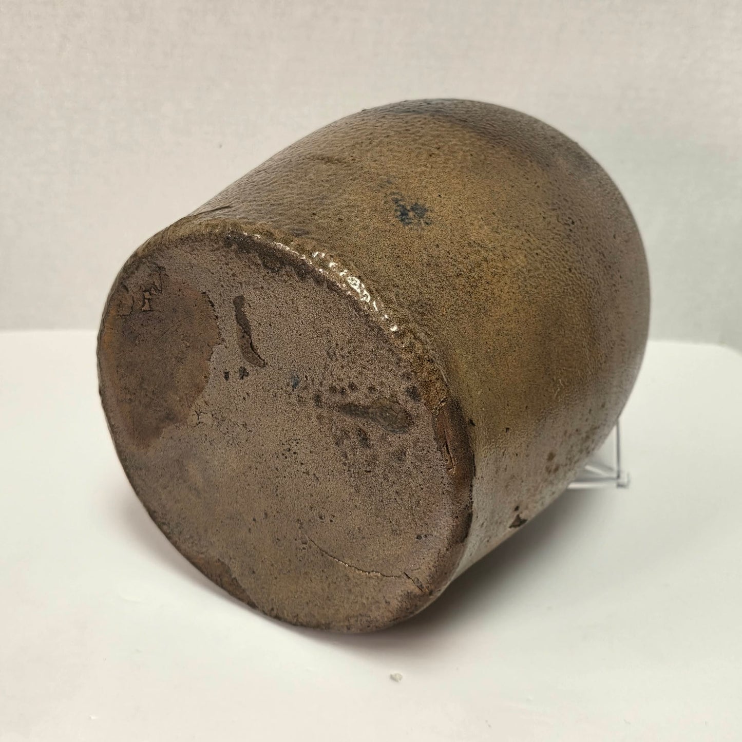 Antique W.E. Welding Brantford Ontario Salt Glaze Crock Jug 11”