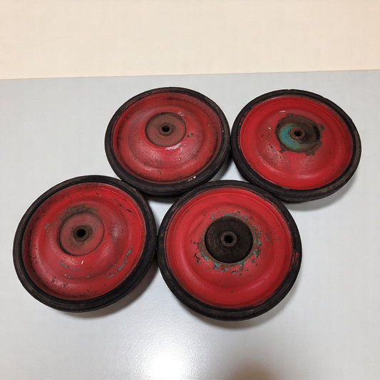 Set Of 4 Solid Rubber 8.5" Replacement Wheels