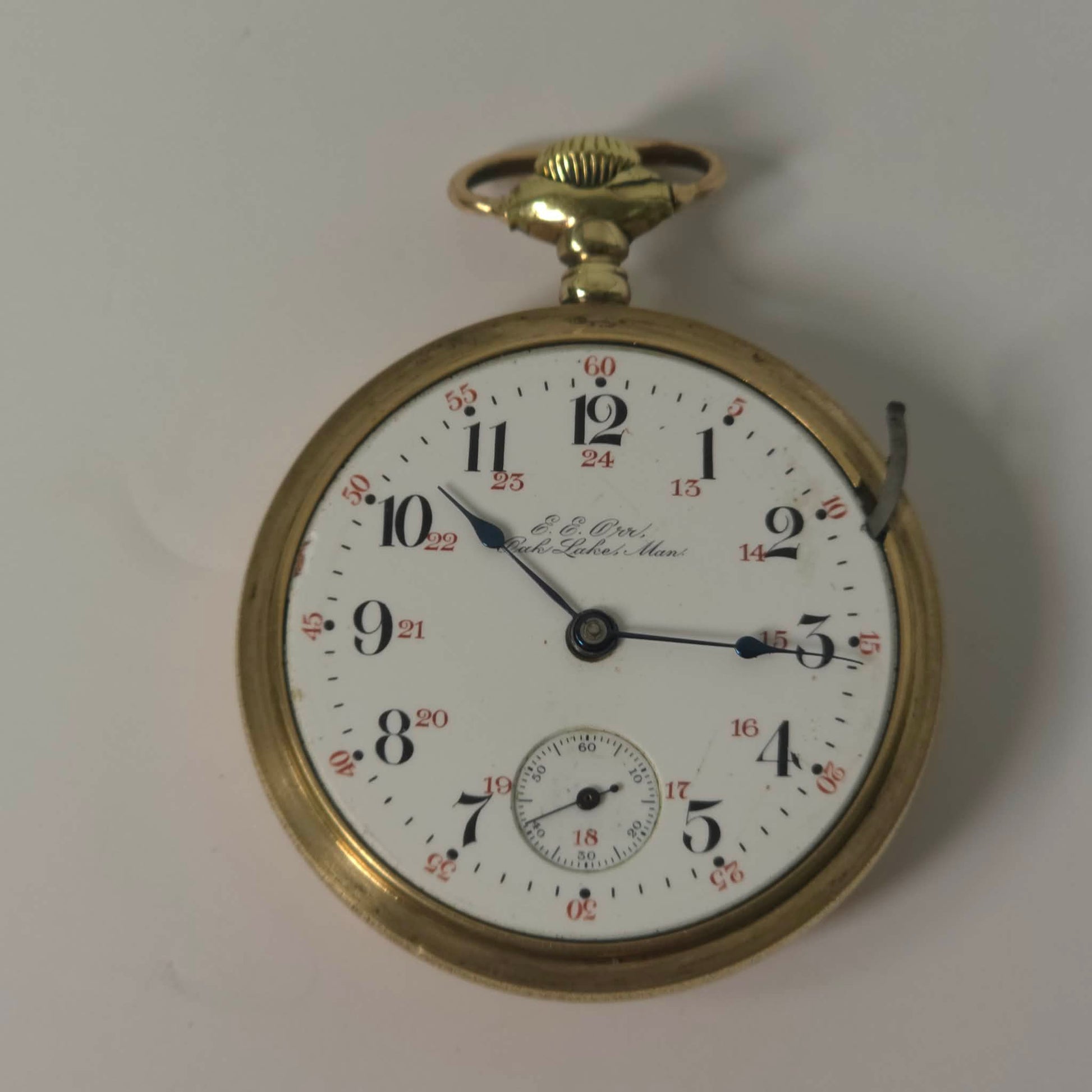 Hamilton Railroad Grade Pocket Watch Gold Filled Lever Set 17 Jewel Montgomery Dial