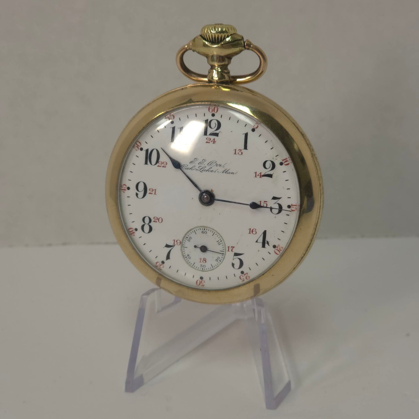 Hamilton Railroad Grade Pocket Watch Gold Filled Lever Set 17 Jewel Montgomery Dial