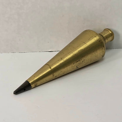 Antique Solid Brass Carpenter’s Plumb Bob 5.5”