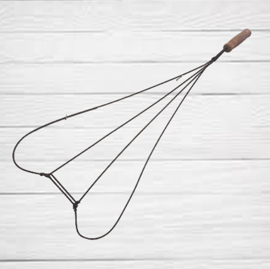 Antique Wire Carpet Beater Rustic Log Cabin Decor