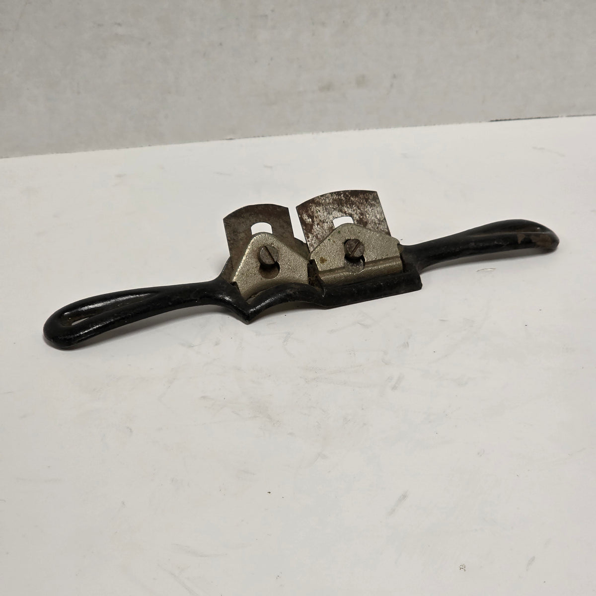 Antique German double spokeshave with dual blades
