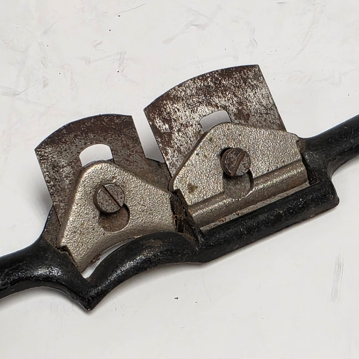 Antique German double spokeshave with dual blades
