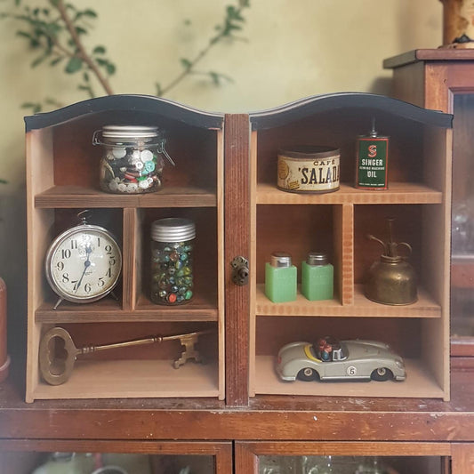 Wooden Display Shelves with Cubbies for Country Decor