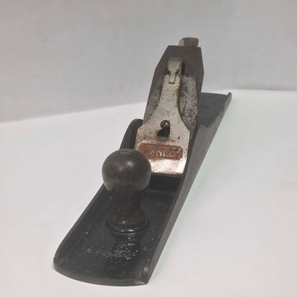 Antique Stanley Bailey cast iron jointer woodworking plane.
