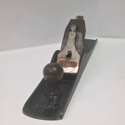 Antique Stanley Bailey cast iron jointer woodworking plane.
