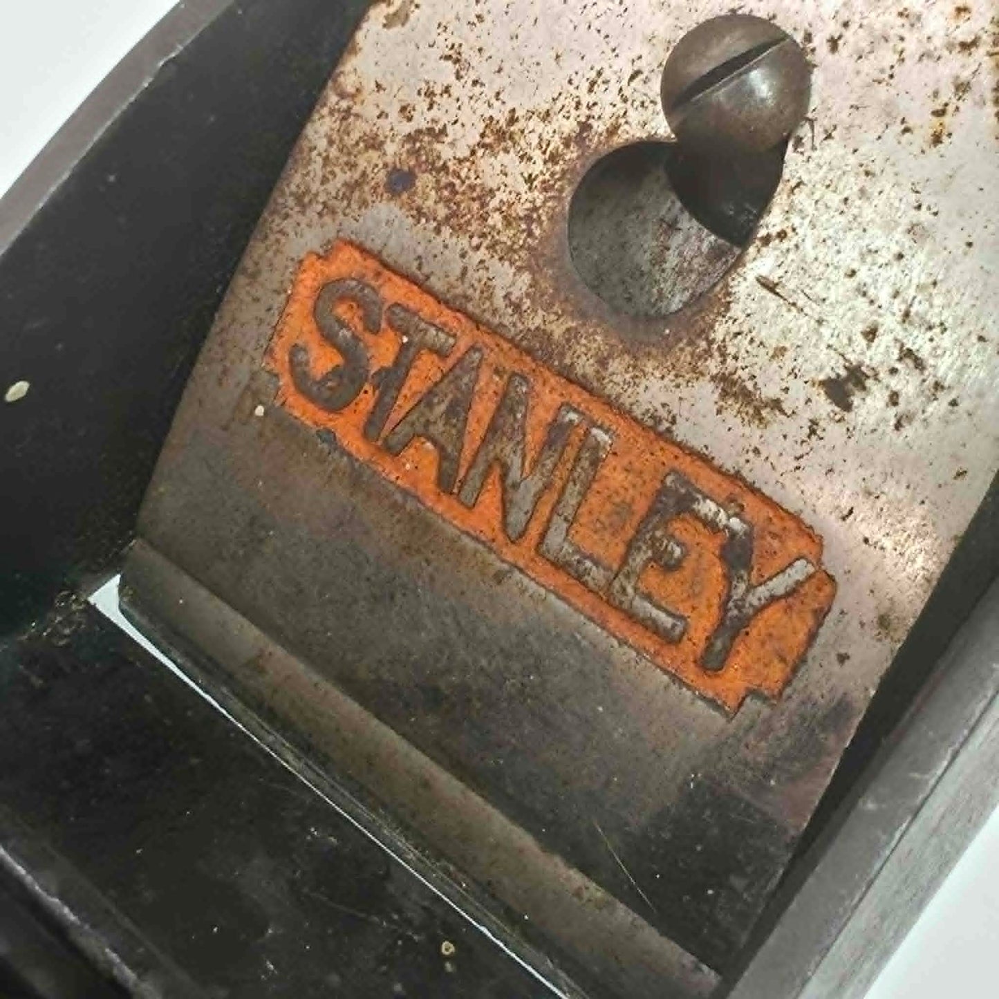 Antique Stanley Bailey cast iron jointer woodworking plane.
