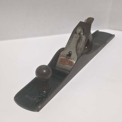 Antique Stanley Bailey cast iron jointer woodworking plane.
