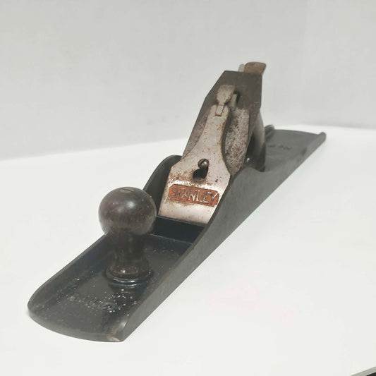 Antique Stanley Bailey cast iron jointer woodworking plane.
