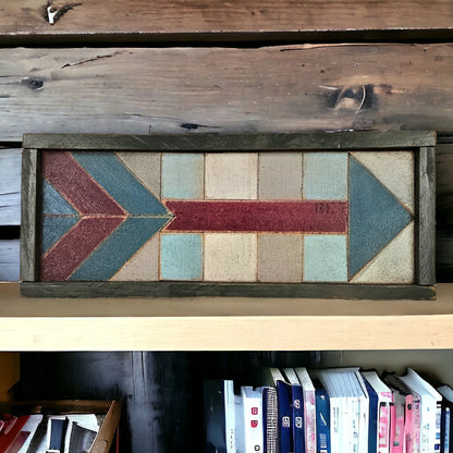 Handcrafted Wooden Tile Arrow