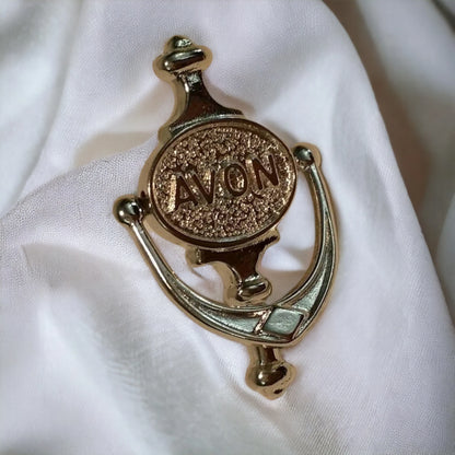 Avon Push Back Pins Silver Door Knocker Tear Drop