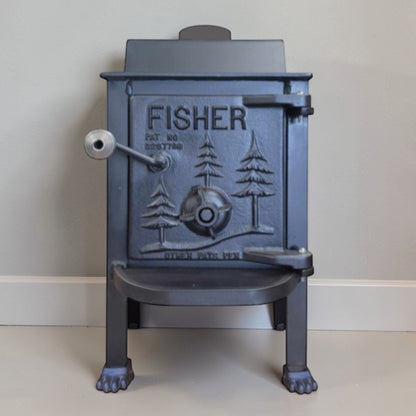 Fisher Baby Bear Wood Stove – Professionally Refurbished RARE Top Vent - Wainfleet Trading Post