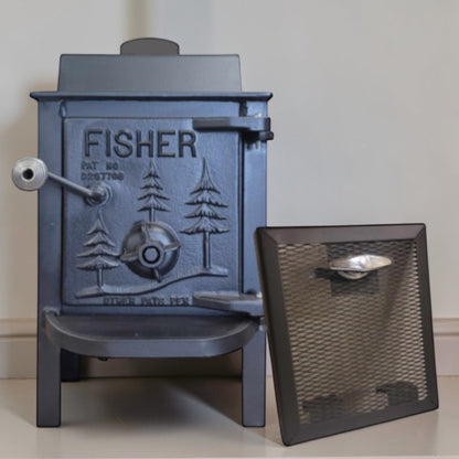 Fisher Baby Bear Wood Stove – Professionally Refurbished RARE Top Vent - Wainfleet Trading Post