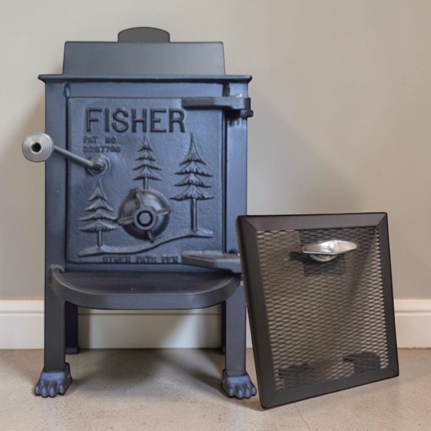Fisher Baby Bear Wood Stove – Professionally Refurbished RARE Top Vent - Wainfleet Trading Post