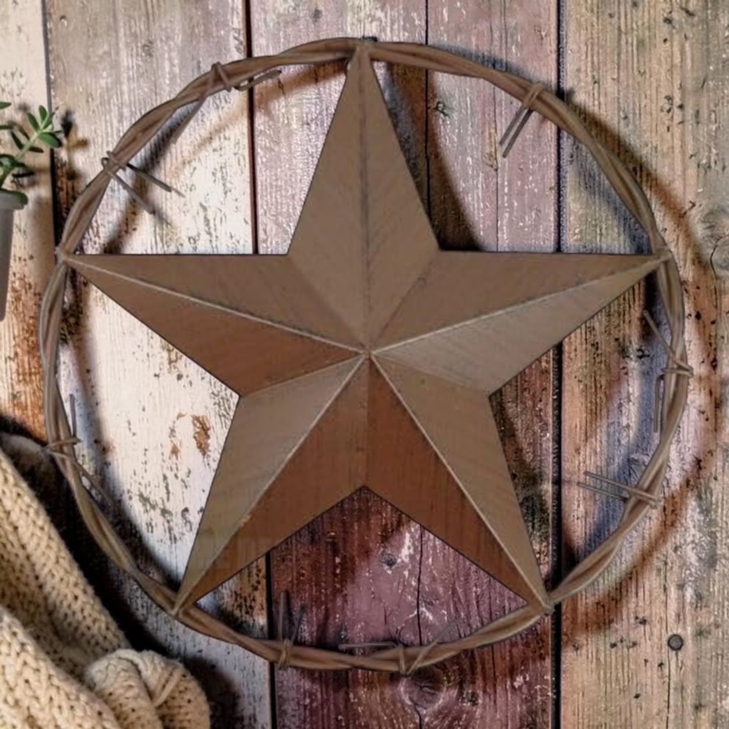 Large Texas Barn Star Wall Decor 25”