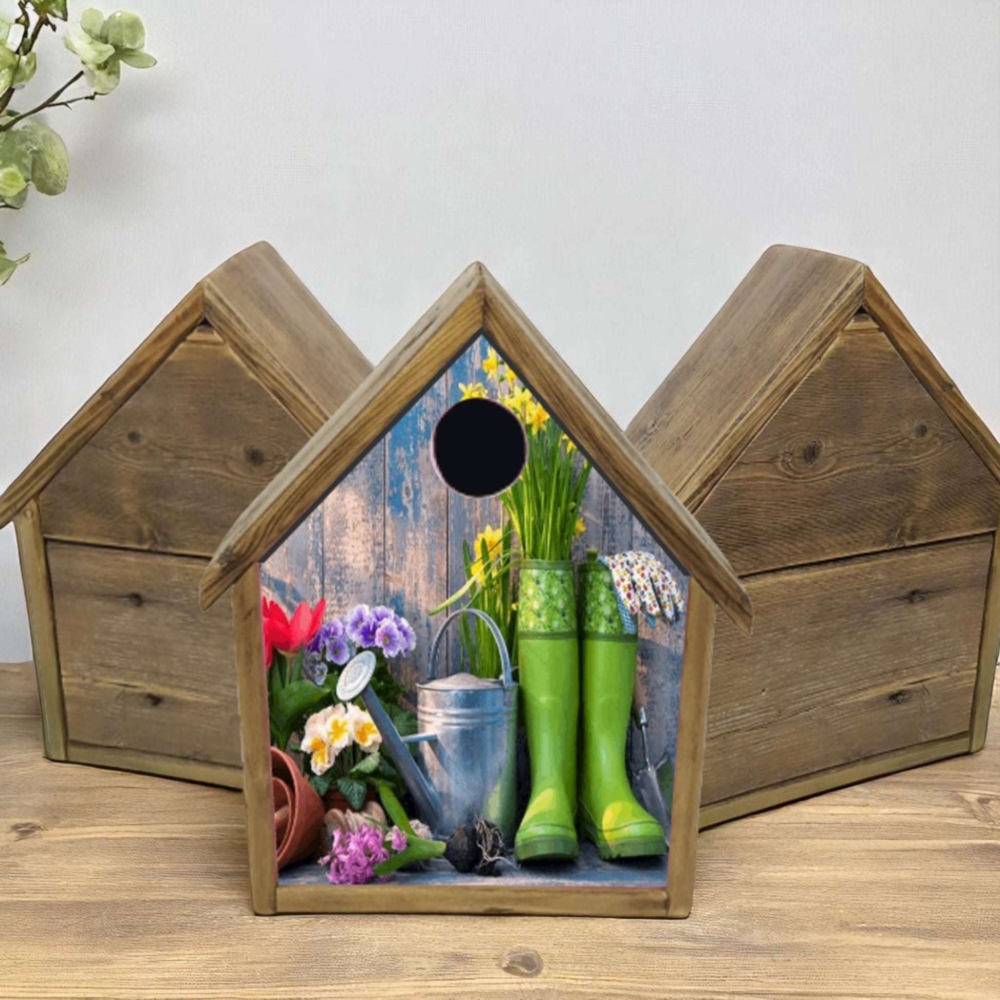 hand made birdhouses 