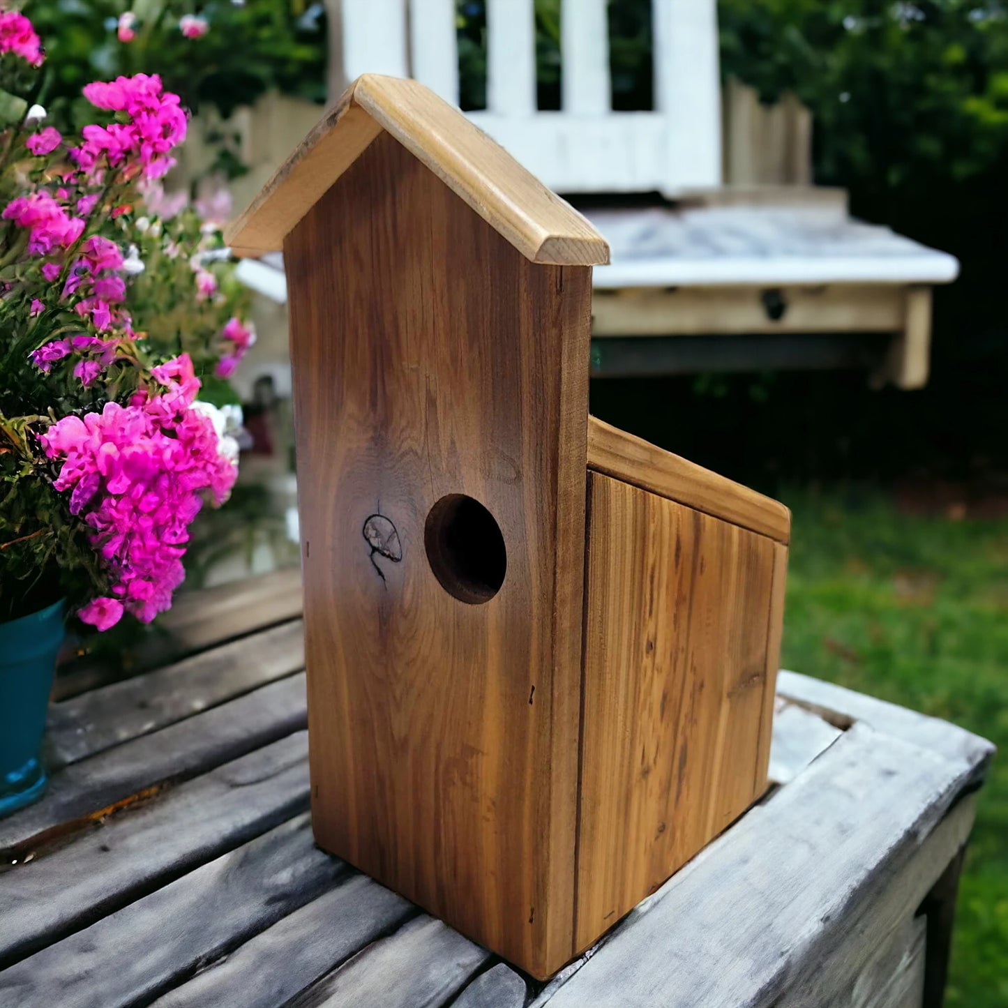 Handcrafted Wooden Birdhouse Garden Decor