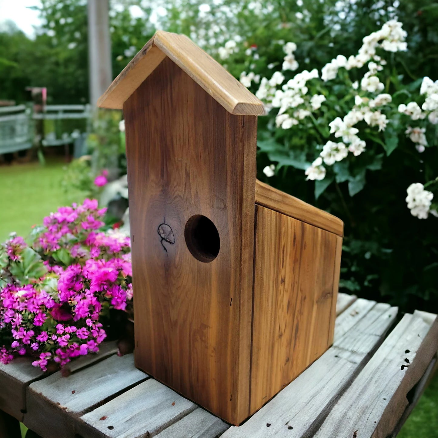 Handcrafted Wooden Birdhouse Garden Decor