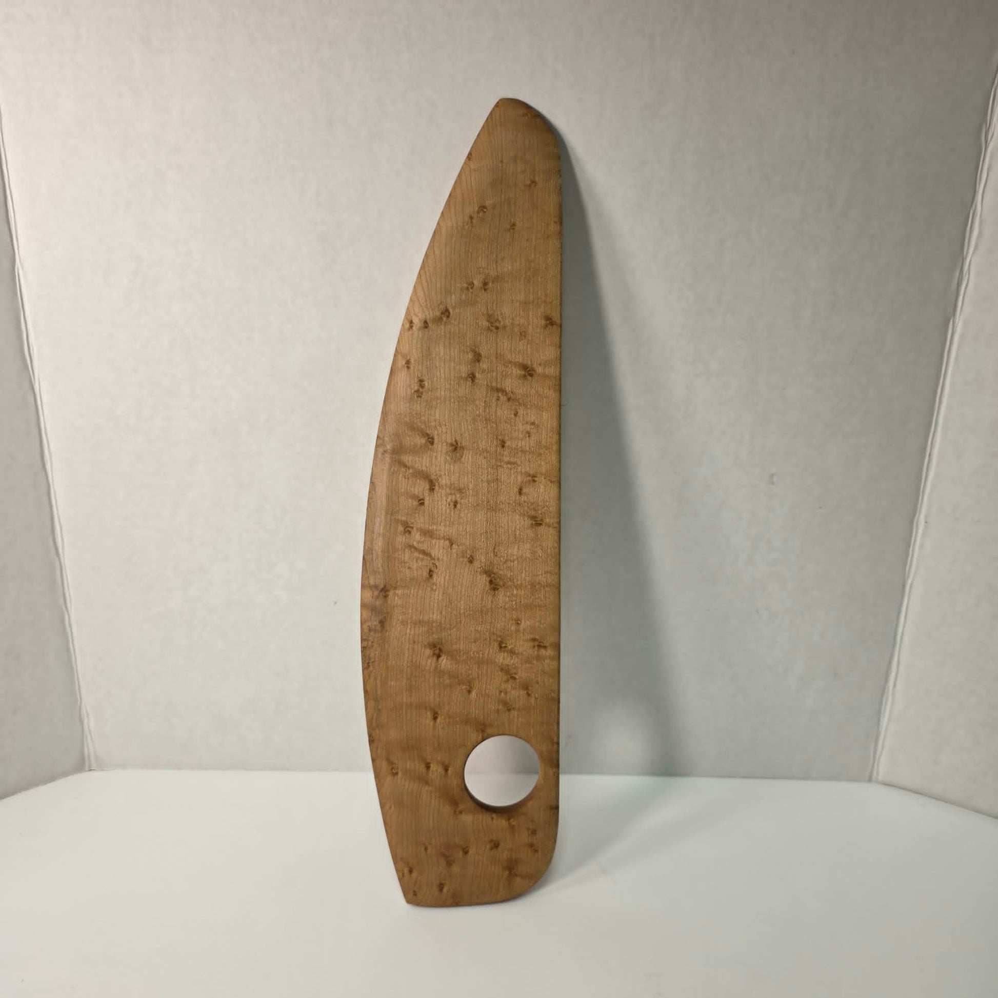 Handcrafted Bird’s Eye Maple Pizza Rocker Cutter