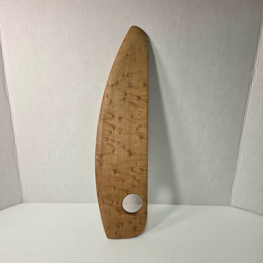 Handcrafted Bird’s Eye Maple Pizza Rocker Cutter