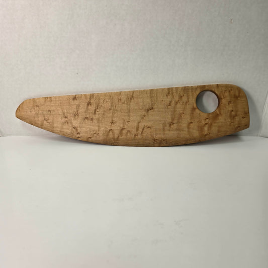 Handcrafted Bird’s Eye Maple Pizza Rocker Cutter