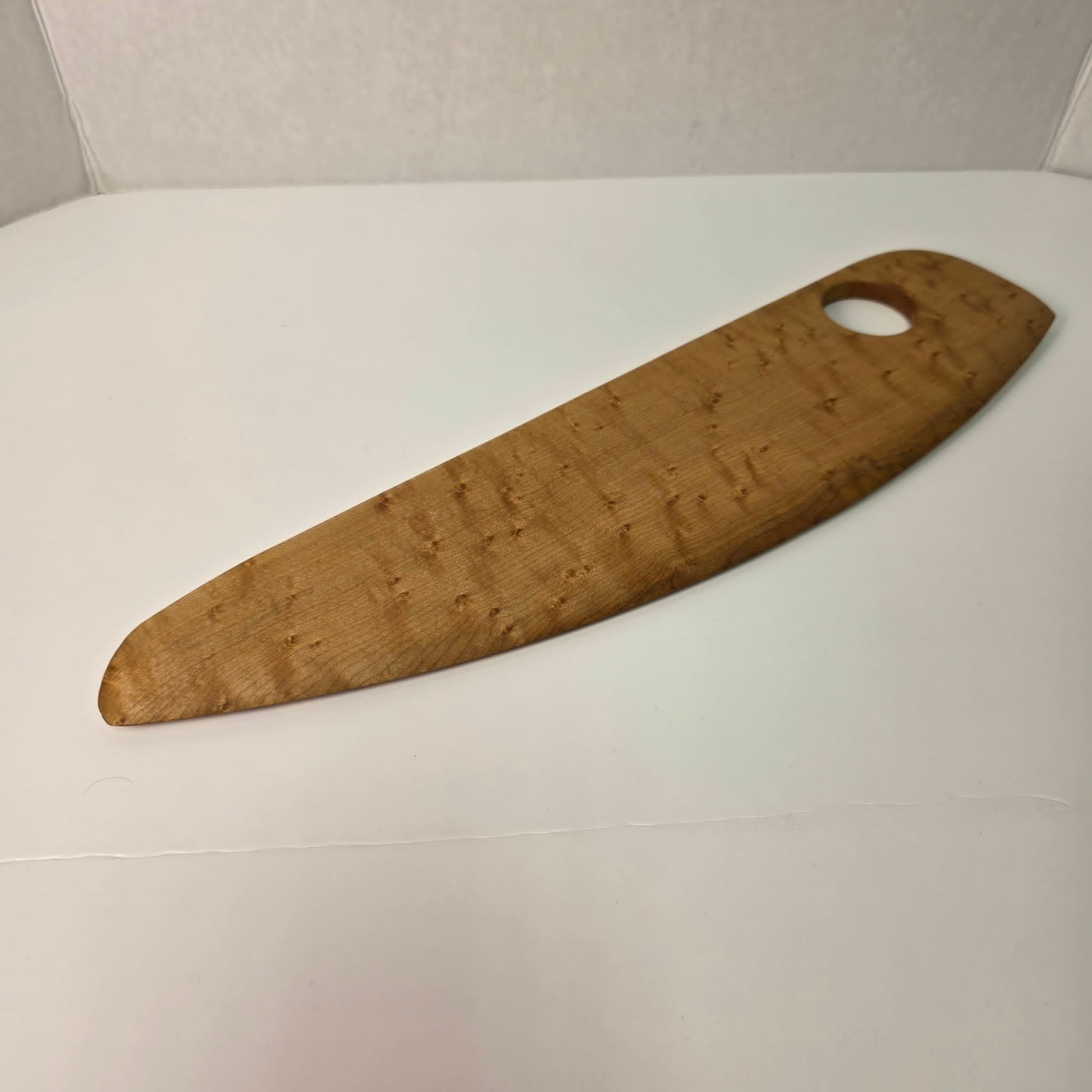 Handcrafted Bird’s Eye Maple Pizza Rocker Cutter