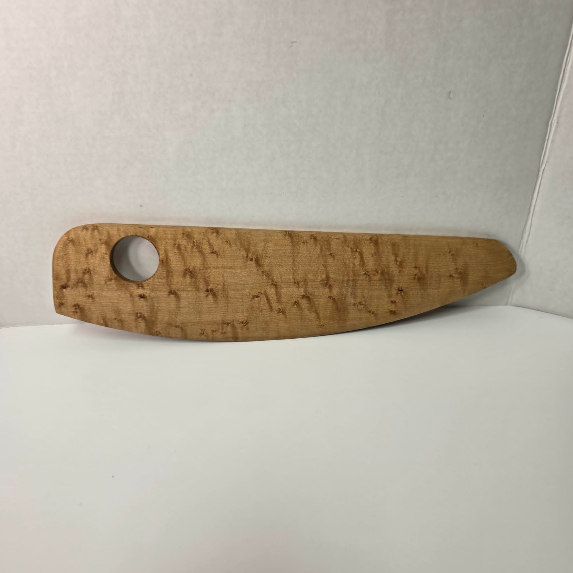 Handcrafted Bird’s Eye Maple Pizza Rocker Cutter