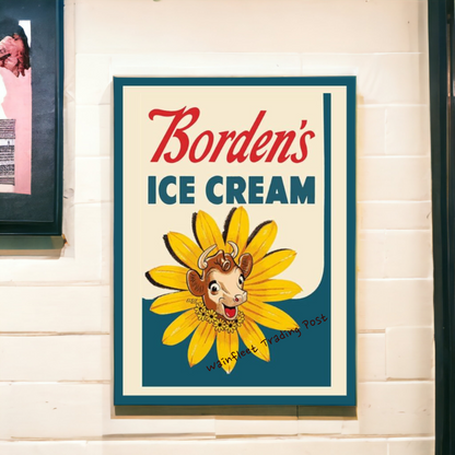 Vintage Styled Bordens's Ice Cream Sign