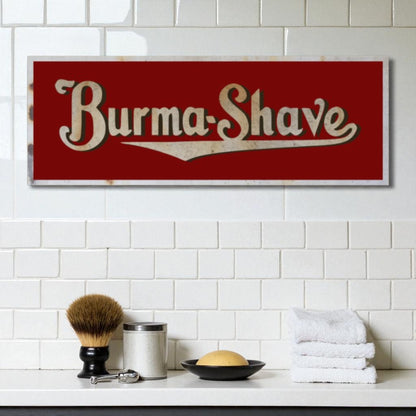 Burma Shave Barber Sign Vintage Advertizing Shaving Sign