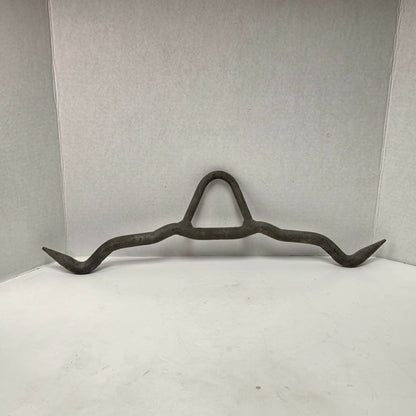 Heavy-duty professional butcher's gambrel hook for hanging deer, hogs, and large game during processing.
