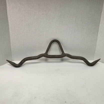 Heavy-duty professional butcher's gambrel hook for hanging deer, hogs, and large game during processing.
