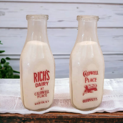 Rich's Dairy Milk Bottle Caldwell Place New York