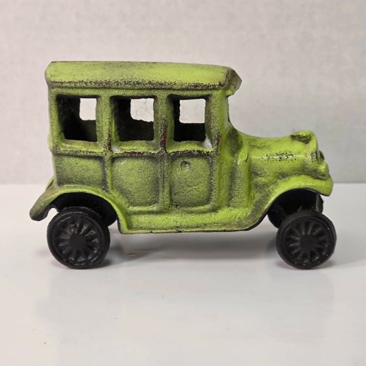 Vintage Cast Iron Toy Truck 5.5” Green Finish