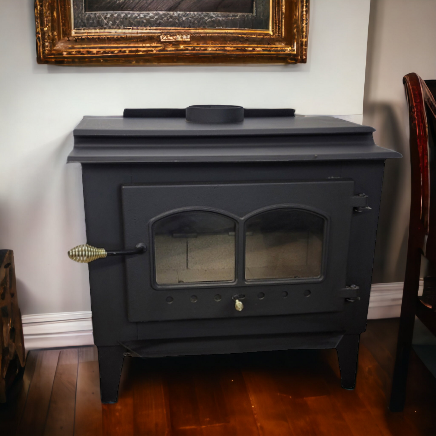 Century Wood Stove Large Glass Fire View Door