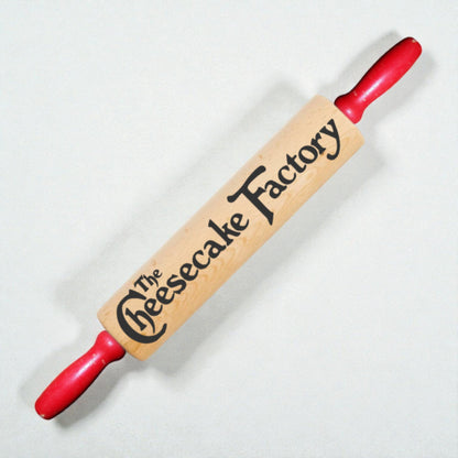 Rustic Country Kitchen Wooden Rolling Pin Decor – “The Cheesecake Factory” Sweet Tooth Bakery Accent