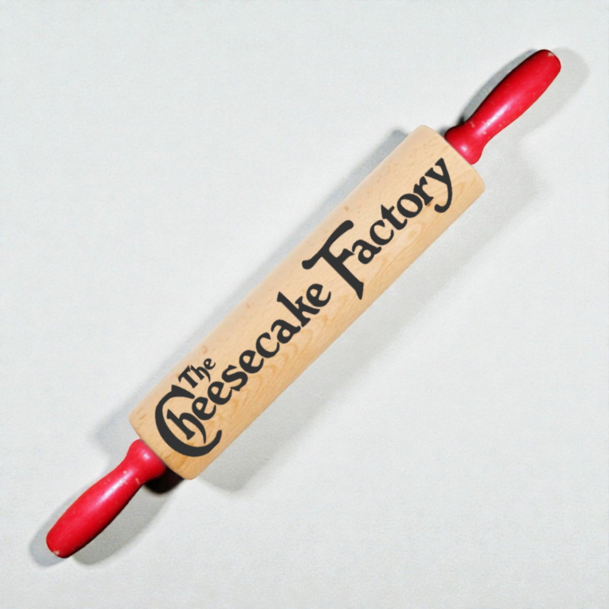 Rustic Country Kitchen Wooden Rolling Pin Decor – “The Cheesecake Factory” Sweet Tooth Bakery Accent